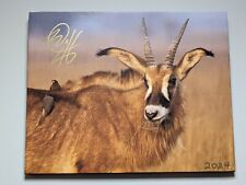 2024 ZAMBIA Signed 16X20 CANVAS Print #d 1/1 ROAN ANTELOPE w/ OXPECKERS BC Mixx
