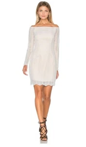 NWT $185 Keepsake Think Twice Long Sleeve Lace Dress - Ivory - Sz XS - Picture 1 of 4