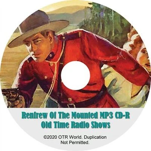 Renfrew Of The Mounted Old Time Radio Shows 2 Episodes OTR OTRS On MP3 CD-R - Imagen 1 de 1