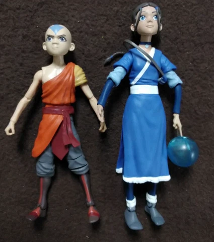 AVATAR THE LAST AIR BENDER 2 LOOSE DTS FIGURES AANG and KATARA Cover