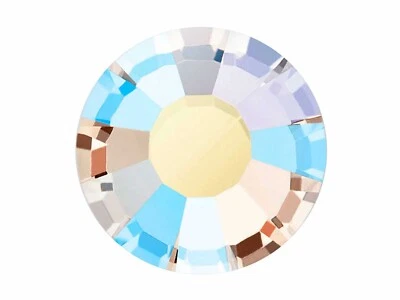 Cuarzo Dorado AB, Preciosa Genuino Checo Viva MAXIMA Chaton Rosa Estrás Plano Foto 1 de 4