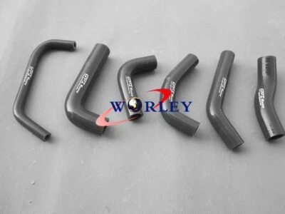 MANGUERA RADIADOR SILICONA NEGRA para Honda XR650R XR650 XR 650 R RE01 2000-2009 Foto 1 de 4