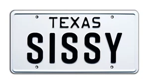 Urban Cowboy | Debra Winger | SISSY | Réplica de metal estampada utilería matrícula - Imagen 1 de 7
