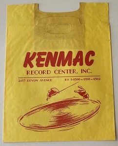 Vintage KENMAC Record Center, Inc. mechandise bag for 45 rpm Records - Chicago - Picture 1 of 2