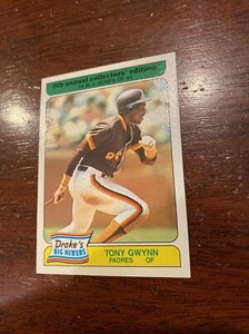 1985 Drake’s Big Hitters Tony Gwynn #14