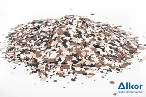 Solid Scaglie Decorative trucioli per Pavimenti Resine e Vernici Colore Marrone - Foto 1 di 3