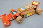 VINTAGE FISHER PRICE WOODEN FORMULA 1 RACING TOY CAR Very good condition Rare
