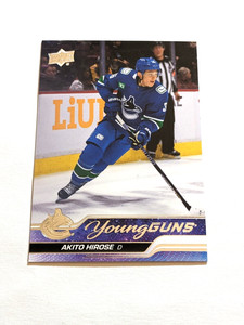 2023-24 Upper Deck Young Guns Akito Hirose Vancouver Canucks