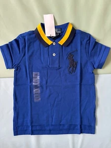 New POLO RALPH LAUREN Boy's Preppy Shirt Big Pony Cotton Mesh Size 2 2T NWT - Picture 1 of 3