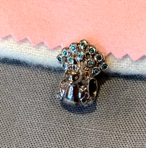 Autentico Charm Pandora Argento Sterling Pavone 791227MCZ NUOVO - Foto 1 di 7