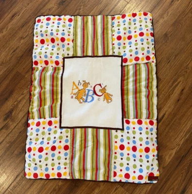 Dr Seuss Blanket ABC Throw Toddler Quilt by Trend Lab 41x31 - Image 1 of 4