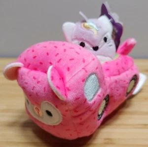Camión Squishmallow 2" Sharde Foxicorn Squishville & Marco Hedgehog vehículo nuevo con etiquetas - Imagen 1 de 3
