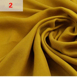1.35m*0.5m Solid Soft Fabric Cloth Materials for DIY Crafts Dressmaking Silky - Picture 1 of 29