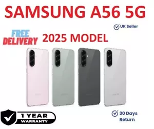 Samsung Galaxy A56 5G 128GB + 8GB RAM Unlocked SMART PHONE 2025 Model - Picture 1 of 9