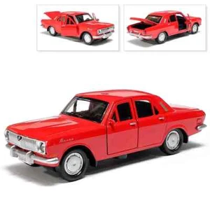 GAZ 2401 Volga Metal Model Diecast Car Scale, Collectible Toy Cars, Red, 1/36 - Picture 1 of 6