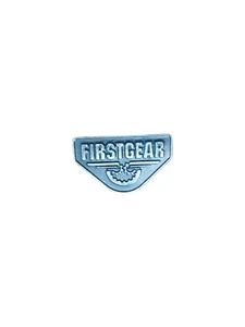 FirstGear Logo Mototcycle Jacket Metal Two Post Pin Brass Finish Riding Jacket - Picture 1 of 3