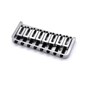 KD By AxLabs 8-String Hardtail Bridge - 4-Screw - Satin Chrome - Picture 1 of 2