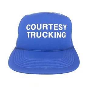 Herren Schaumstoff Netz Druckknopflasche Vater Trucker Mütze Höflichkeit Trucking Vintage 80er Deadstock - Bild 1 von 5