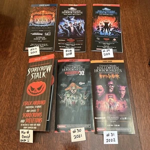 LOT 6 HHN Halloween Horror Nights Guides #27-31 +Covid Year 2017- 22 HTF RARE - Picture 1 of 11