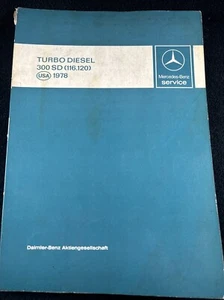 1978 MERCEDES Turbo Diesel 300 SD 116.120 Repair Shop Service Manual (B) - Picture 1 of 6