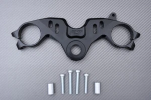 Black Upper Triple Tree in Aluminium YAMAHA YZFR7 YZF-R7 2021-2024 - Picture 1 of 5