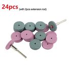 24Pc Grinding Wheel Set for Bench For Grinder Drill 20mm Diameter Green/Pink