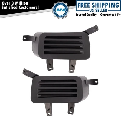 Комплект черных крышек отверстий для передних противотуманных фар подходит для Chevrolet Suburban Tahoe 2015-2020 годов выпуска - Изображение 1 из 4