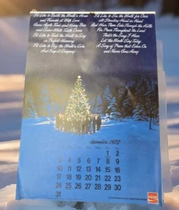 1973 COCA COLA Soda TEACH THE WORLD TO SING Advertising CALENDAR Vintage - Picture 1 of 7