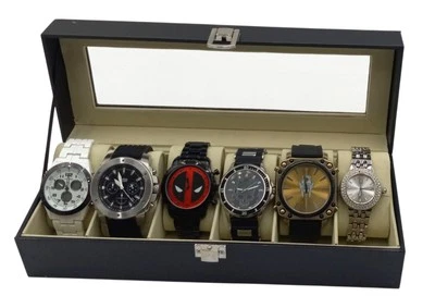 Лот из 6 Мужские часы, Fossil, Ecko, Marvel, игры. С бонусной коробкой для часов. - Изображение 1 из 4