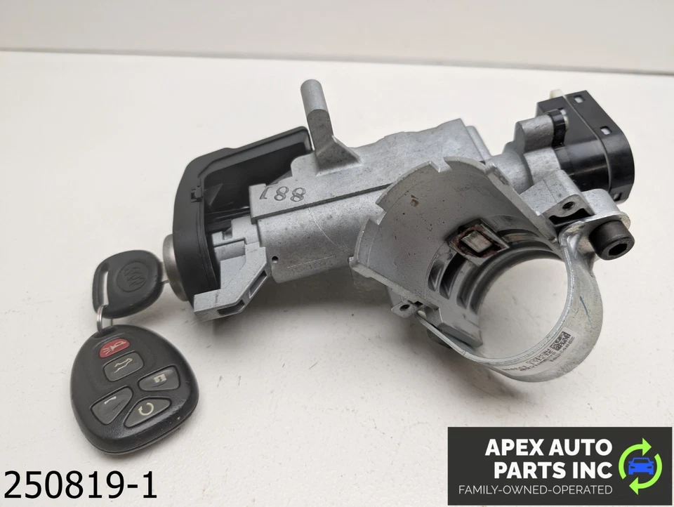 OEM 2008-2012 Buick Enclave interruptor de encendido cilindro de bloqueo con llave e inmovilizador Foto 1 de 4