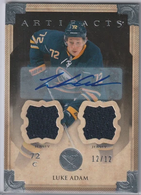 Luke Adam 2013-14 Upper Deck Artifacts Jersey Auto #/12 - Image 1 of 2
