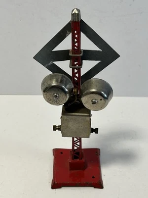 Lionel #69 Crossing Ringer Signal Red, Brass Prewar O Gauge TESTED - RINGS - Image 1 of 4