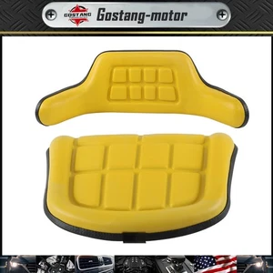 Set 2 pezzi cuscini sedile gialli per John Deere 310 310A 310B 401 401B 401C 401D - Foto 1 di 14