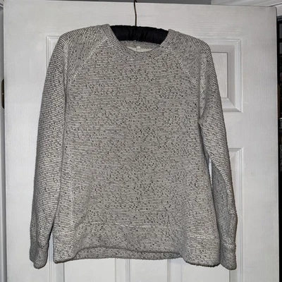 Suéter Pulôver Lou & Grey para LOFT Cinza Gola Redonda Marled Tamanho Médio - Imagem 1 de 4