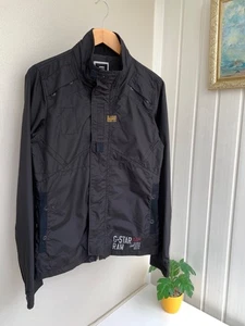 G-STAR RAW DENIM 3301 New Recolite Nylon Jacket Black Mens Size S-M - Picture 1 of 10