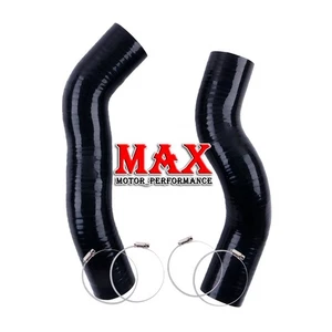 For Mazda RX-7 12A 1983-1985 3 Ply 1984 Silicone Reinforced Radiator Hose Black - Picture 1 of 4
