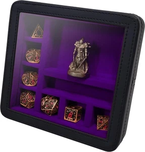 Vitrina de viaje en miniatura y dados RPG Character Shrine - púrpura - Imagen 1 de 1