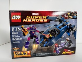 Lego 76022 Marvel X-Men vs The Sentinel 336 Pcs 4 Minifig's Storm Cyclops BNISB