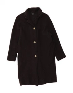COS Womens Overcoat UK 14 Medium Black Wool CU42 - Picture 1 of 3
