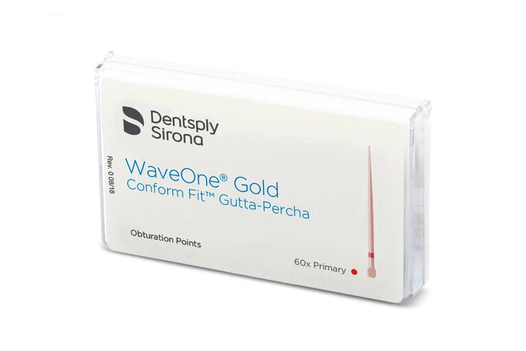 Dentsply Sirona B00WGGPF00PRI WaveOne Gold Gutta Percha Points Primary Red 60/Pk - Image 1 of 1