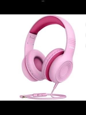 MPOW CH6S Children Wired HeadPhones MicroPhone Over-Ear HeadSet Volume Limited - Image 1 of 4