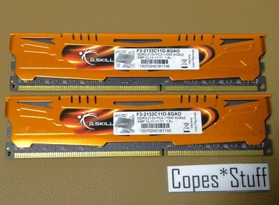 G Skill Ares F3-2133C11D-8GAO DDR3-2133 PC3-17000 (2) x 4GB = 8GB RAM - Image 1 of 3
