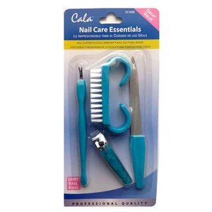 Cala Nail Care Set 4 Pezzi Tagliaunghie, Rimuovi Cuticole, Lima Unghie e Spazzola Unghie - Foto 1 di 5