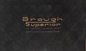 1938 ~ BROUGH SUPERIOR ~ SS100 SS80 11.50 + Specials Extras & Beiwagen Prospekt - Bild 1 von 9