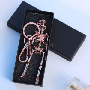 NEW UP-Car Keychain Pendant Decoration Halloween Human Skeleton Pendant Gift - Picture 1 of 13