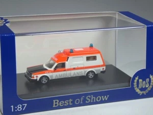 (KI-12-37) BOS Volvo 265 Ambulanza Ambulans Sweden Göteborg in scala 1:87 in confezione originale - Foto 1 di 1