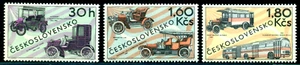 1969 Old cars,Automobiles,Voiturette,Autobus,Skoda,Czechoslovakia,Mi.1866,MNH - Picture 1 of 2