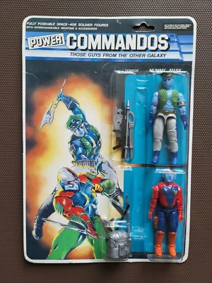 Máscara de momia Metal Hawk paquete de 2 1992 POWER COMMANDOS Lucky Bell sin usar, en caja nueva sellada Foto 1 de 2