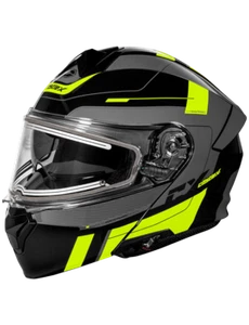 Casco de moto de nieve eléctrica Castle X CX935 Raid brillante alta visibilidad/carbón 2023 - Imagen 1 de 3