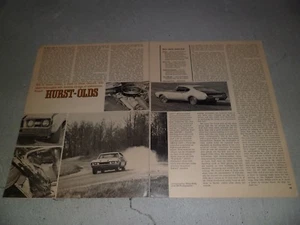 VARIOUS OLDSMOBILE HURST OLDS AD / ARTICLES COLOR / BLACK & WHITE - Bild 1 von 20